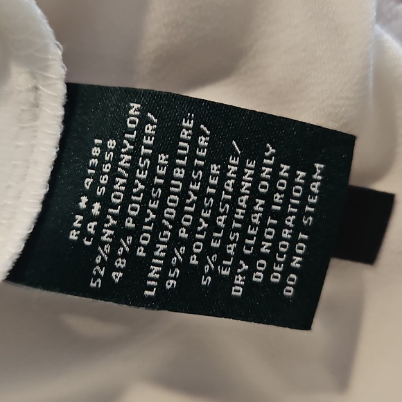 Ralph Lauren Evening White sleeveless lined sequin mixed texture dress Sz.4 - Picture 8 of 11